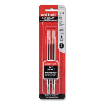 uni-ball® Refill For Gel Impact Gel Pens, Bold Conical Tip, Black Ink, 2-pack freeshipping - TVN Wholesale